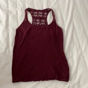Burgundy tank top